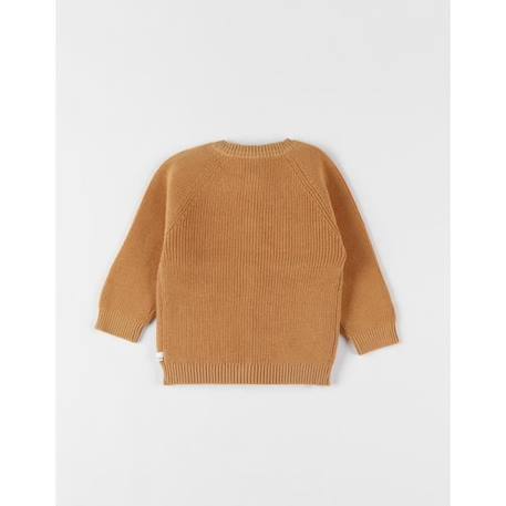 Cardigan en tricot fin ocre JAUNE 2 - vertbaudet enfant 