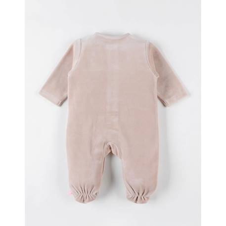 Pyjama 1 pièce en velours broderie tigre GRIS 3 - vertbaudet enfant 