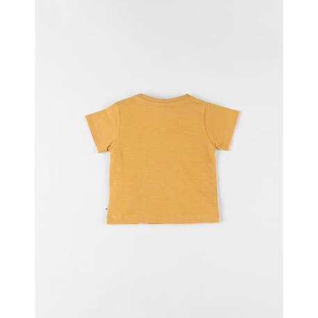 T-shirt dino à courtes courtes ocre JAUNE 2 - vertbaudet enfant 