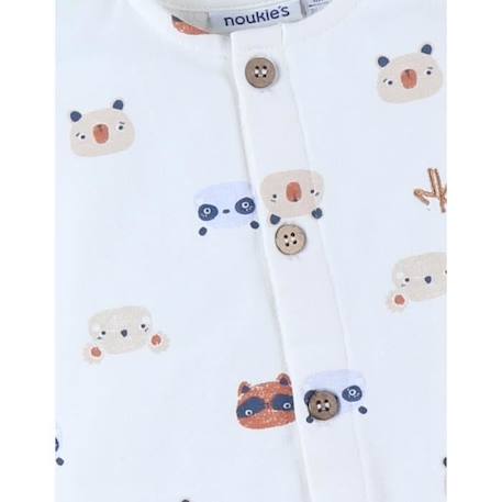 Combishort imprimé animalier en molleton BLANC 3 - vertbaudet enfant 