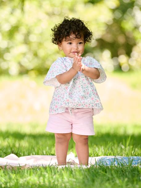 Blouse bébé motif fleurs écru 5 - vertbaudet enfant 