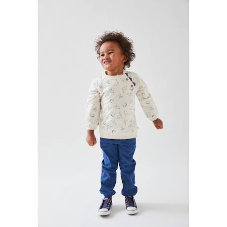 Pull imprimé dino molleton vanille BEIGE 4 - vertbaudet enfant 