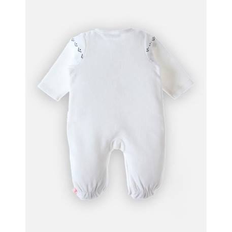 Pyjama 1 pièce Noël en velours BLANC 4 - vertbaudet enfant 