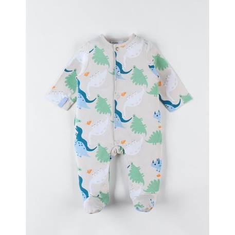 Pyjama 1 pièce imprimé dino en jersey BLEU 4 - vertbaudet enfant 