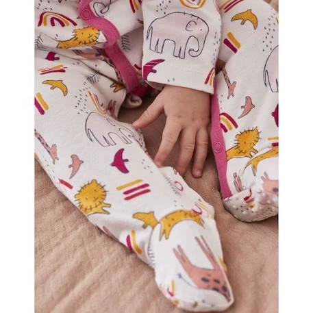 Pyjama dors-bien à imprimés d'animaux de la savane ROSE 2 - vertbaudet enfant 