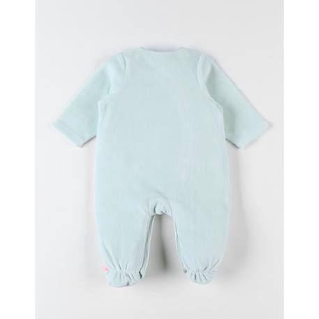 Pyjama dors-bien en velours BLEU+GRIS+ROSE 4 - vertbaudet enfant 