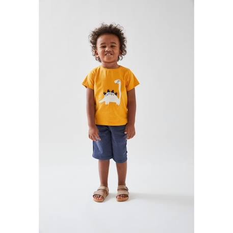 T-shirt dino à courtes courtes ocre JAUNE 4 - vertbaudet enfant 