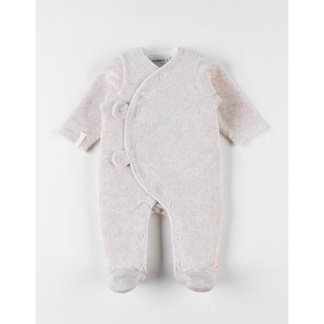 Pyjama 1 pièce en velours BEIGE 1 - vertbaudet enfant 