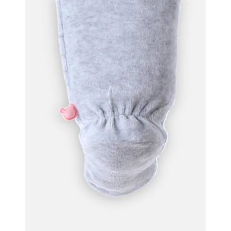 Pyjama 1 pièce Noël en velours imprimé renard/hiboux GRIS 3 - vertbaudet enfant 