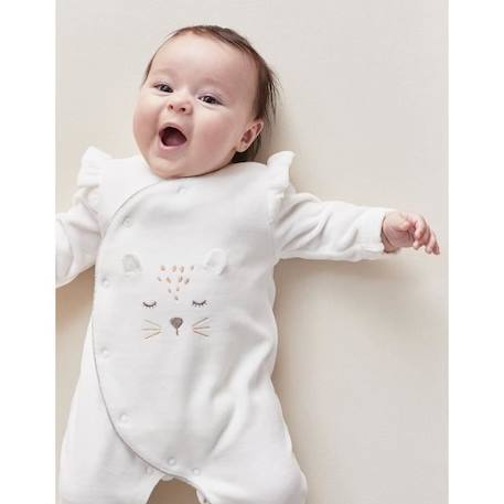 Bébé-Pyjama 1 pièce en velours broderie Kendi