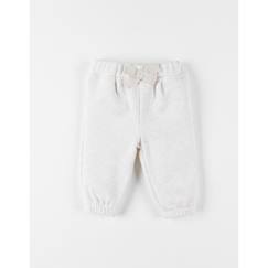 Bébé-Pantalon, jean-Pantalon confort jogging en sweatoloudoux - beige