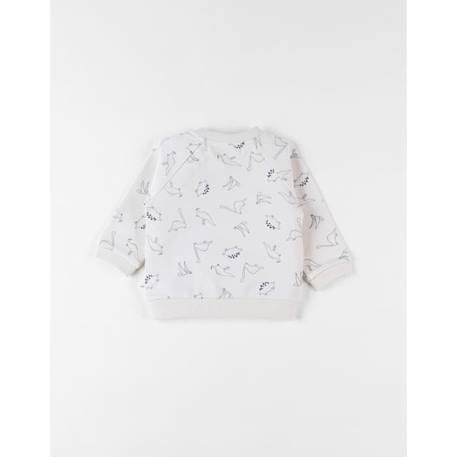 Pull imprimé dino molleton vanille BEIGE 2 - vertbaudet enfant 