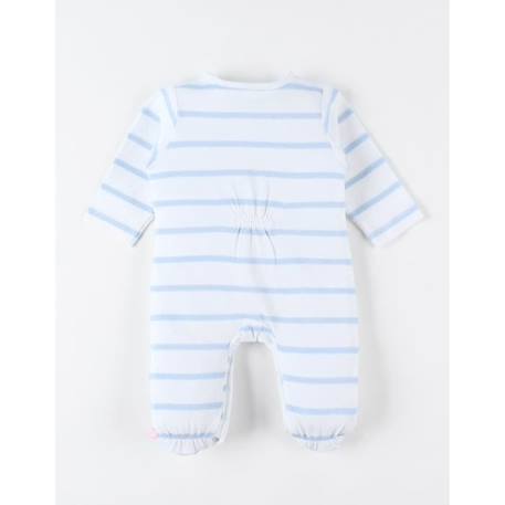 Pyjama 1 pièce rayé en jersey BLEU 3 - vertbaudet enfant 