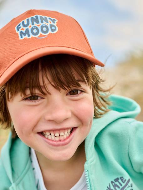 Casquette 'Funny Mood' garçon abricot 4 - vertbaudet enfant 