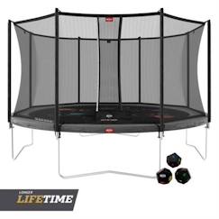 Jouet-BERG - Favorit Regular Trampoline  rond à ressorts hélicoïdaux + filets de sécurité Confort