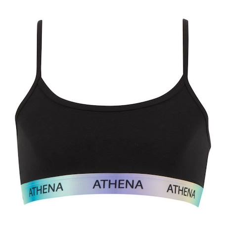 ATHENA Brassière à fines bretelles Girl Rainbow by   Fille Noir FILLE  - vertbaudet enfant