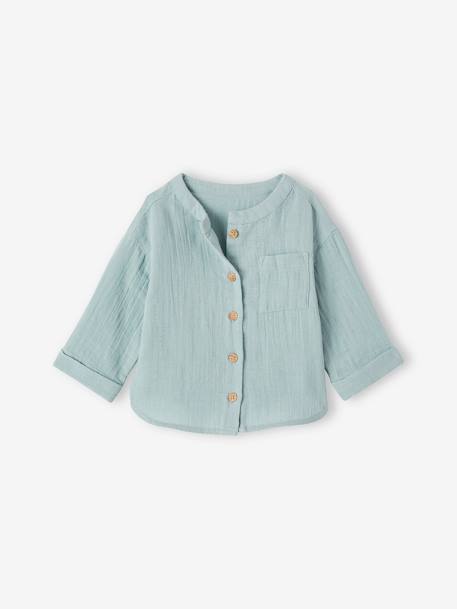 Chemise col mao bébé en gaze de coton personnalisable  - vertbaudet enfant