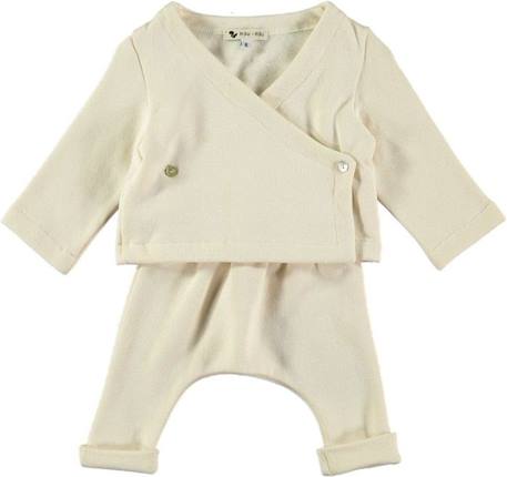 Gilet Kimono bébé Butterfly BEIGE 3 - vertbaudet enfant 