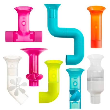 JOUET DE BAIN Kit PIPES COGS TUBES MULTICOLORE 2 - vertbaudet enfant 