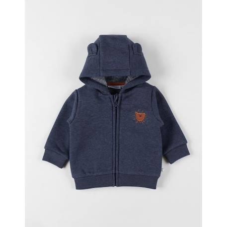 Bébé-Pull, gilet, sweat-Sweat-Veste sweat à capuche