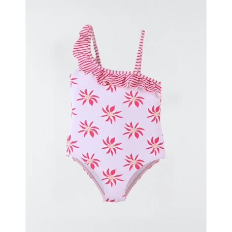 Maillot fleuri à volants, clai ROSE 4 - vertbaudet enfant 