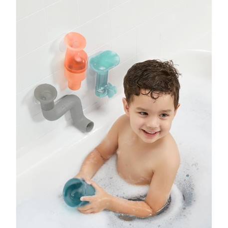 JOUET DE BAIN TUBES Jeux de tuyaux avec accessoires MULTICOLORE 1 - vertbaudet enfant 