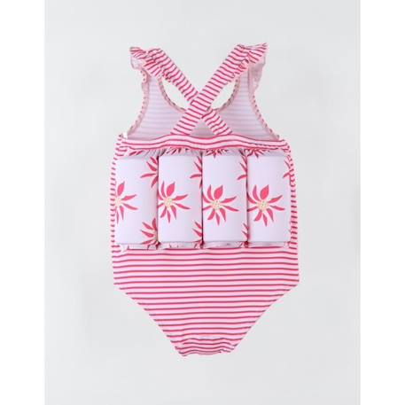 Maillot bouée fleuri clair/rose foncé rose ROSE 4 - vertbaudet enfant 