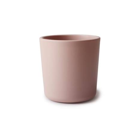 Lot de 2 verres 200 ml Rose - Tasse d'apprentissage enfant - Mushie ROSE 1 - vertbaudet enfant 