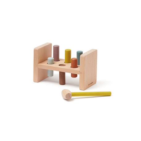 Banc à marteler en bois Neo - pour enfant à partir de 3 ans - couleur beige - Kids Concept BEIGE 1 - vertbaudet enfant 