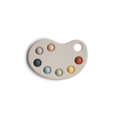 Jouet de dentition à pression palette de peinture Multicouleurs - Mushie  - vertbaudet enfant