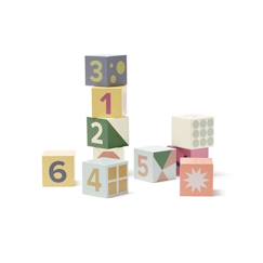 Jouet-Premier âge-Premières manipulations-Cubes bois 10 pcs Edvin - Chiffres - Kids Concept