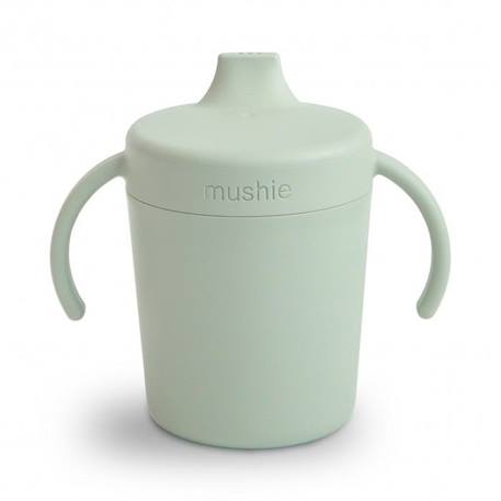 Tasse à boire - Vert Sage - Verre bébé - Apprentissage - Mushie VERT 1 - vertbaudet enfant 