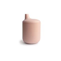 Tasse à bec - Rose Blush - Verre bébé - Apprentissage - Mushie  - vertbaudet enfant