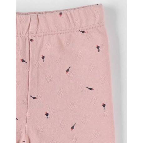 Legging imprimé fleuri poudré ROSE 3 - vertbaudet enfant 