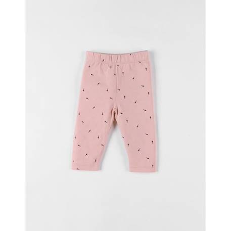 Legging imprimé fleuri poudré ROSE 1 - vertbaudet enfant 