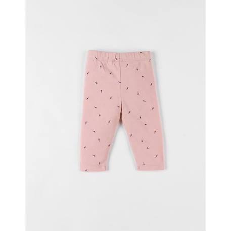 Legging imprimé fleuri poudré ROSE 2 - vertbaudet enfant 