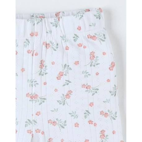 Legging imprimé fleuri BLANC 3 - vertbaudet enfant 