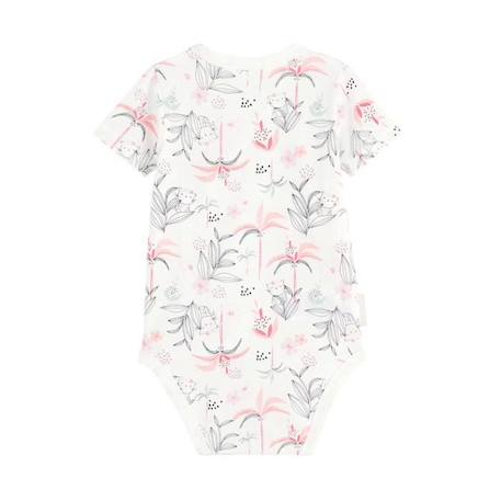 Lot de 2 bodies bébé manches courtes ouverture croisée Bahia ROSE 4 - vertbaudet enfant 