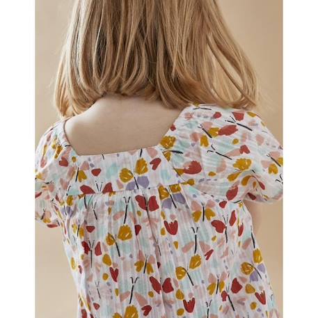 Blouse à manches courtes à imprimé papillons ROSE 2 - vertbaudet enfant 