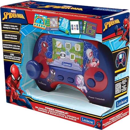 Console éducative bilingue Spider-Man avec écran LCD FR-EN BLEU 5 - vertbaudet enfant 