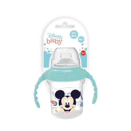 Disney Baby - Tasse apprentissage avec ance Mickey VERT 2 - vertbaudet enfant 