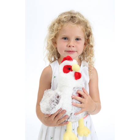 Gipsy Toys - Poule Sonore Grise & Blanche - 22 cm GRIS 2 - vertbaudet enfant 