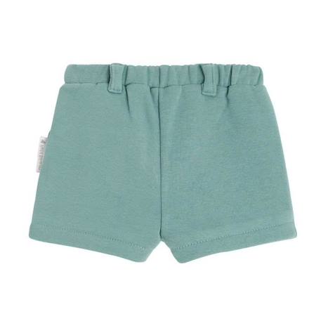 Short fille en molleton contenant du coton bio Confettis VERT 2 - vertbaudet enfant 