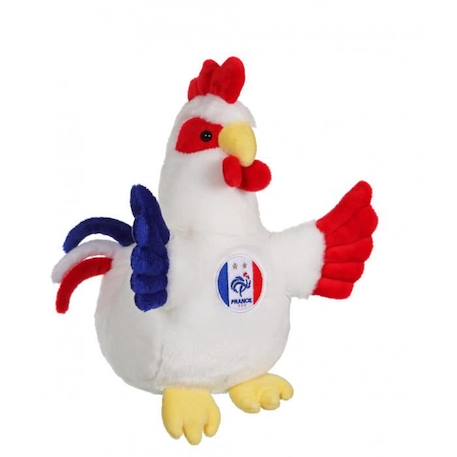 Gipsy Toys - Coq en Peluche  FFF - 25 cm - Bleu Blanc Rouge BLANC 3 - vertbaudet enfant 