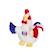 Gipsy Toys - Coq en Peluche  FFF - 25 cm - Bleu Blanc Rouge BLANC 2 - vertbaudet enfant 