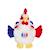 Gipsy Toys - Coq en Peluche  FFF - 25 cm - Bleu Blanc Rouge BLANC 1 - vertbaudet enfant 