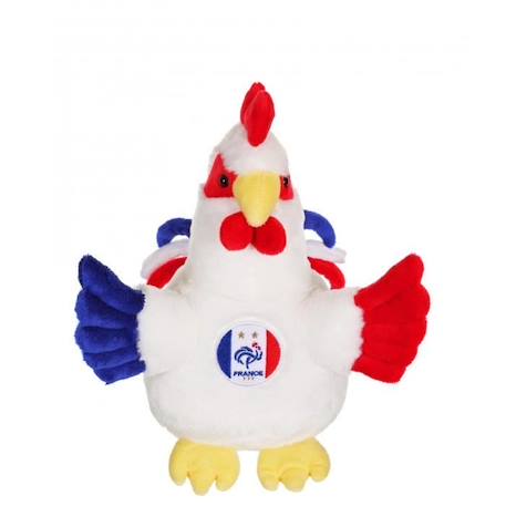 Gipsy Toys - Coq en Peluche FFF - 25 cm - Bleu Blanc Rouge BLANC 1 - vertbaudet enfant 