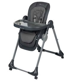 Jouet-BEBECONFORT OLEA Chaise haute bébé, évolutive, multi-positions; de la naissance à 3 ans (15 kg), Mineral Graphite