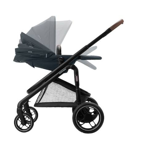 MAXI-COSI poussette Duo combinée Plaza Plus, de la naissance à 4 ans (22kg), Nacelle incluse, Confortable, Essential Graphite GRIS 3 - vertbaudet enfant 