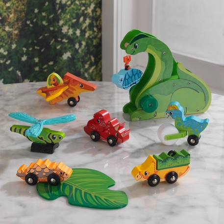 KidKraft - Adventure Tracks™ : Dino World Kit Les amis préhistoriques MULTICOLORE 5 - vertbaudet enfant 